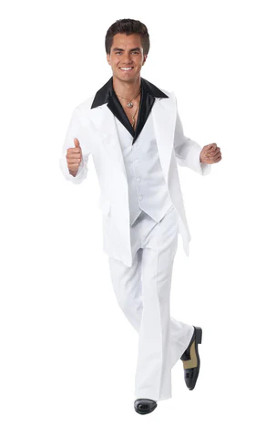 mens 70s era disco suit costume